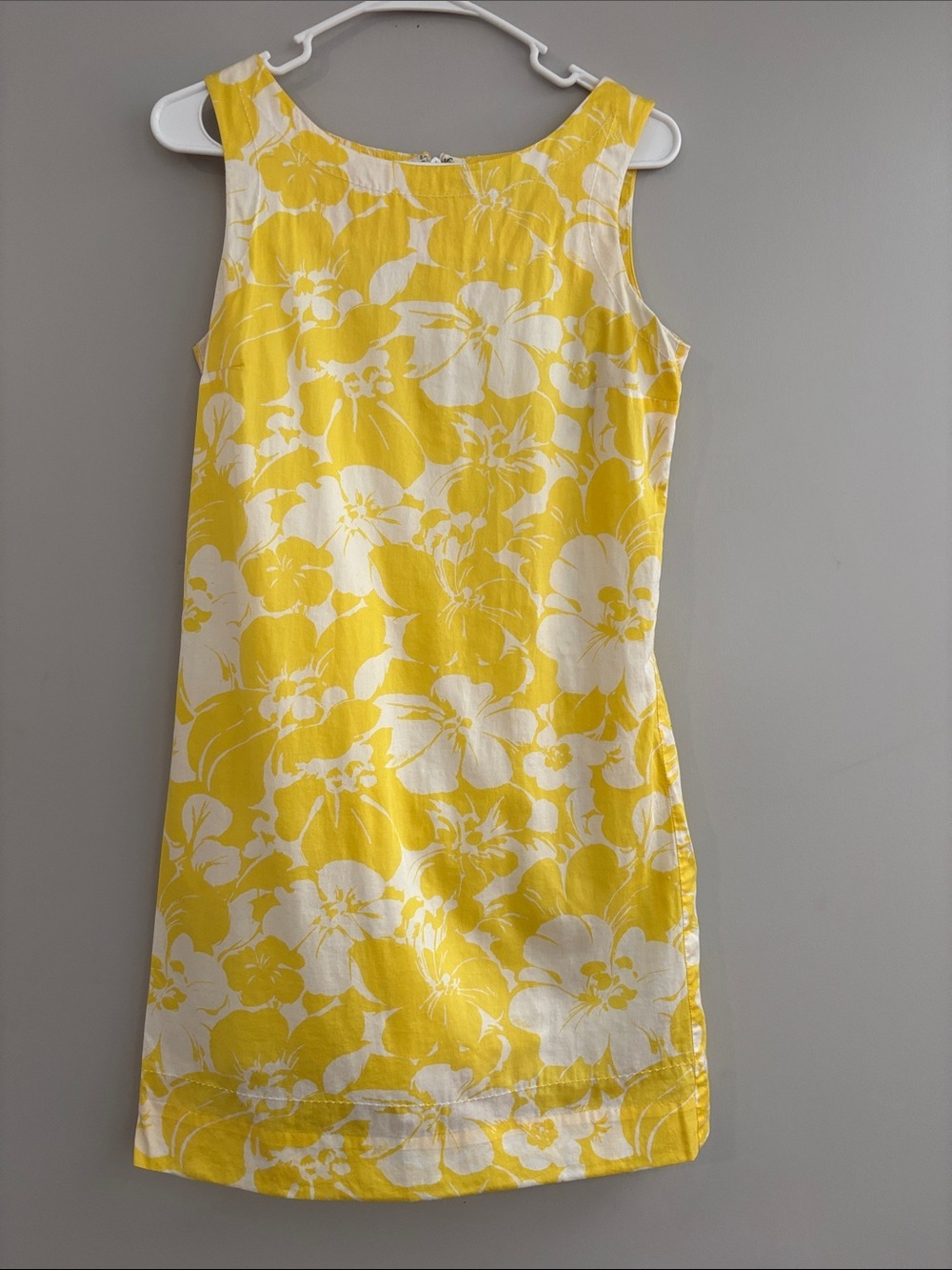 Tommy Hilfiger Yellow & White Floral Shift Mini Dress
